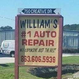 Williams #1 Auto Repair | 820 Creative Dr Suite 2, Lakeland, FL 33813, USA | Phone: (863) 606-5939