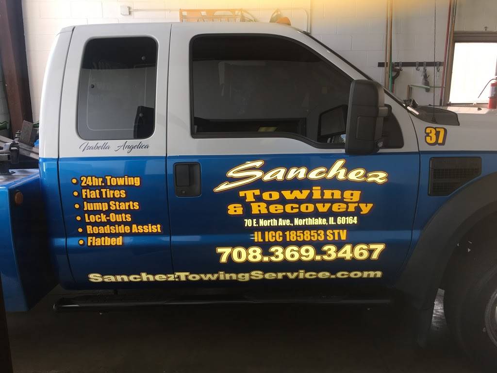 Sanchez Towing | 70 E North Ave, Northlake, IL 60164, USA | Phone: (708) 369-3467