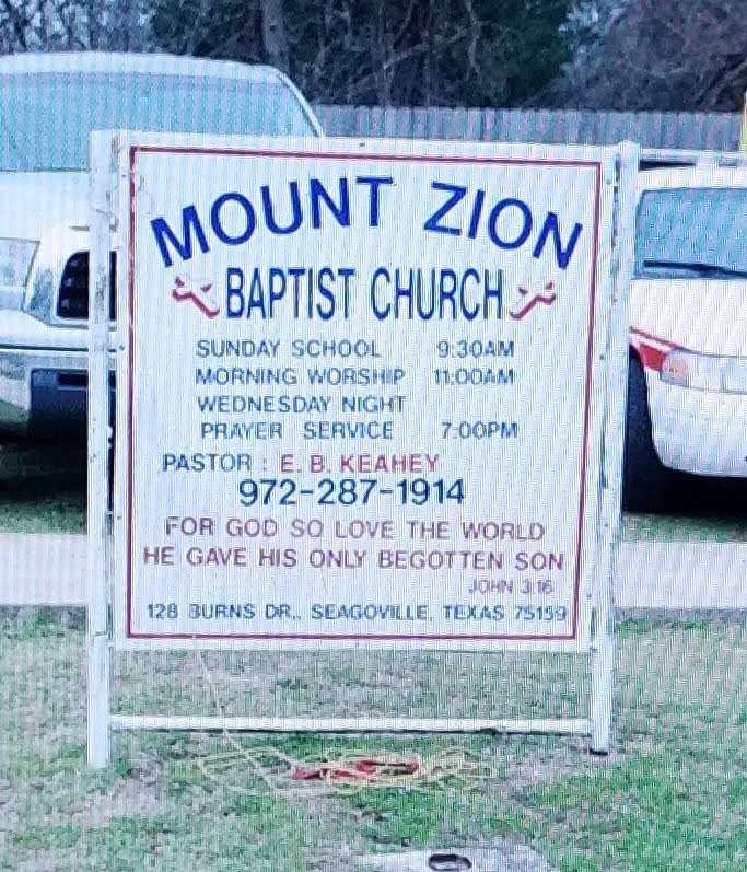 Mt Zion Baptist Church | Seagoville, TX 75159, USA