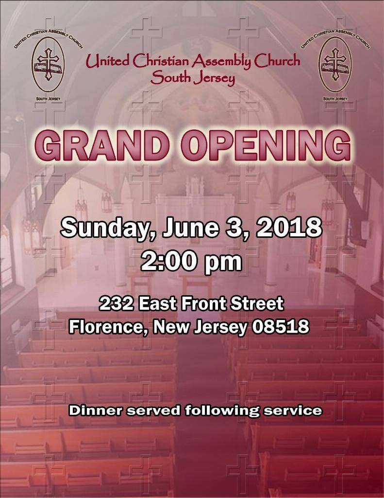 United Christian Assembly Church | 232 E Front St, Florence, NJ 08518, USA | Phone: (609) 705-8266