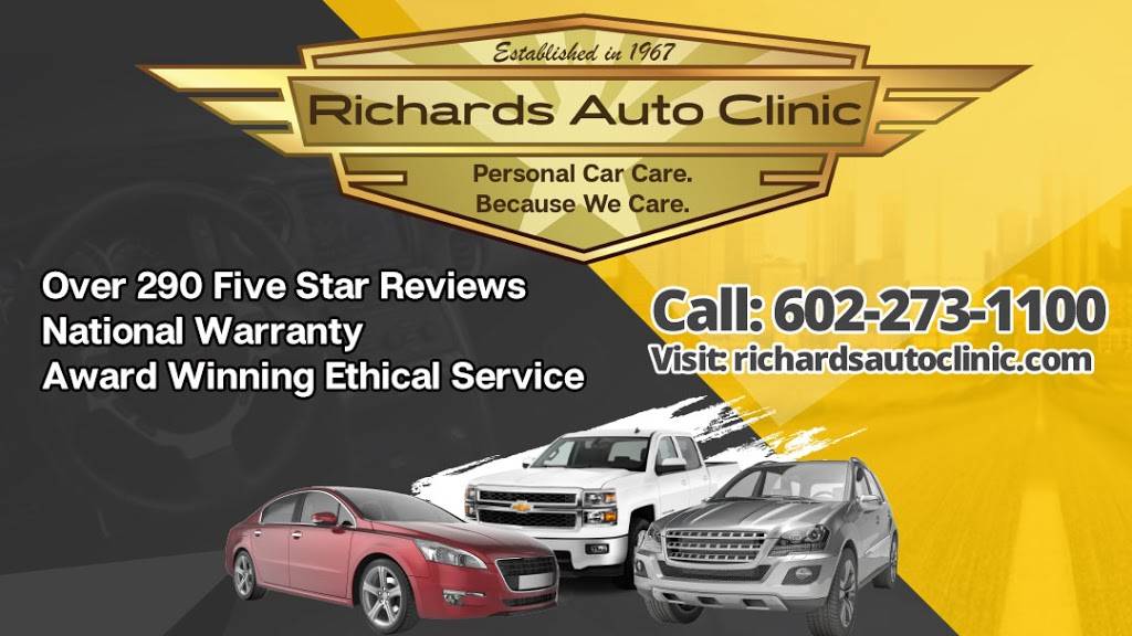 Richards Auto Clinic | 4945 E McDowell Rd, Phoenix, AZ 85008, USA | Phone: (602) 273-1100