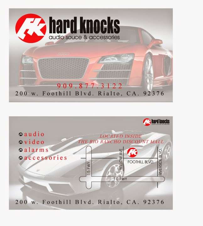 Hard Knocks Audio | 200 W Foothill Blvd, Rialto, CA 92376, USA | Phone: (909) 877-3122