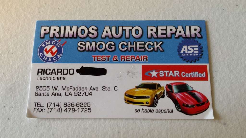 Primos Auto Repair | 2505 W McFadden Ave # C, Santa Ana, CA 92704, USA | Phone: (714) 836-6225