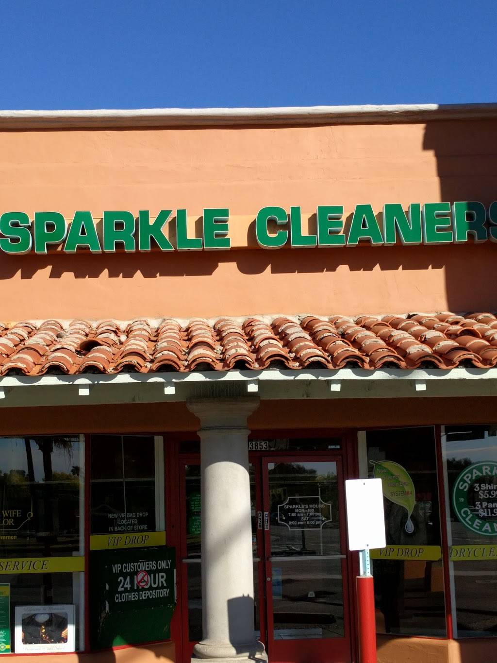 Sparkle Cleaners - Alvernon | 3853 E Broadway Blvd, Tucson, AZ 85716, USA | Phone: (520) 326-1231