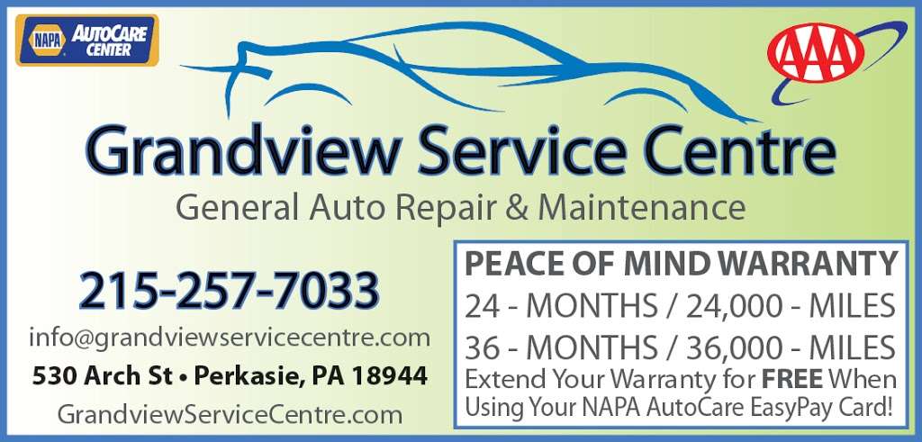 Grandview Service Centre | 530 Arch St, Perkasie, PA 18944, USA | Phone: (215) 257-7033