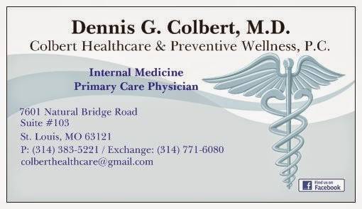 Colbert Healthcare & Preventive Wellness, P.C. | 7601 Natural Bridge Rd #103, St. Louis, MO 63121, USA | Phone: (314) 383-5221