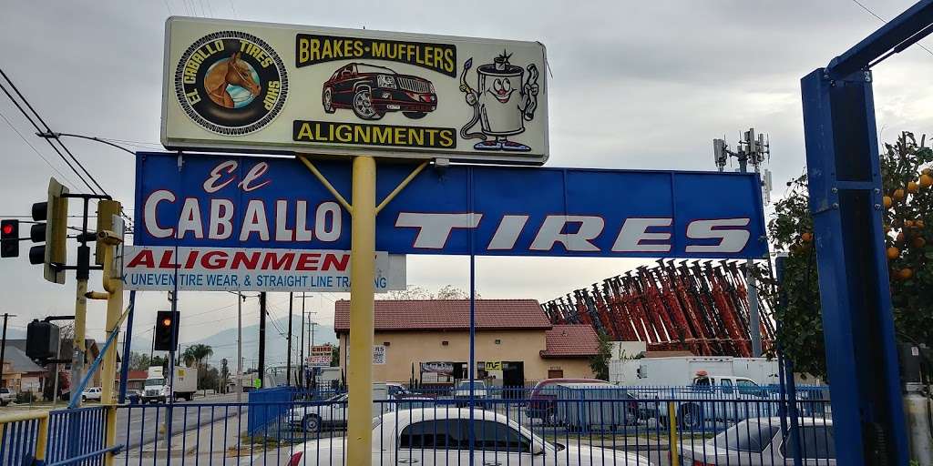 El Caballo Tire Shop | 2701, 1107 W 5th St, San Bernardino, CA 92411, USA | Phone: (909) 885-1395