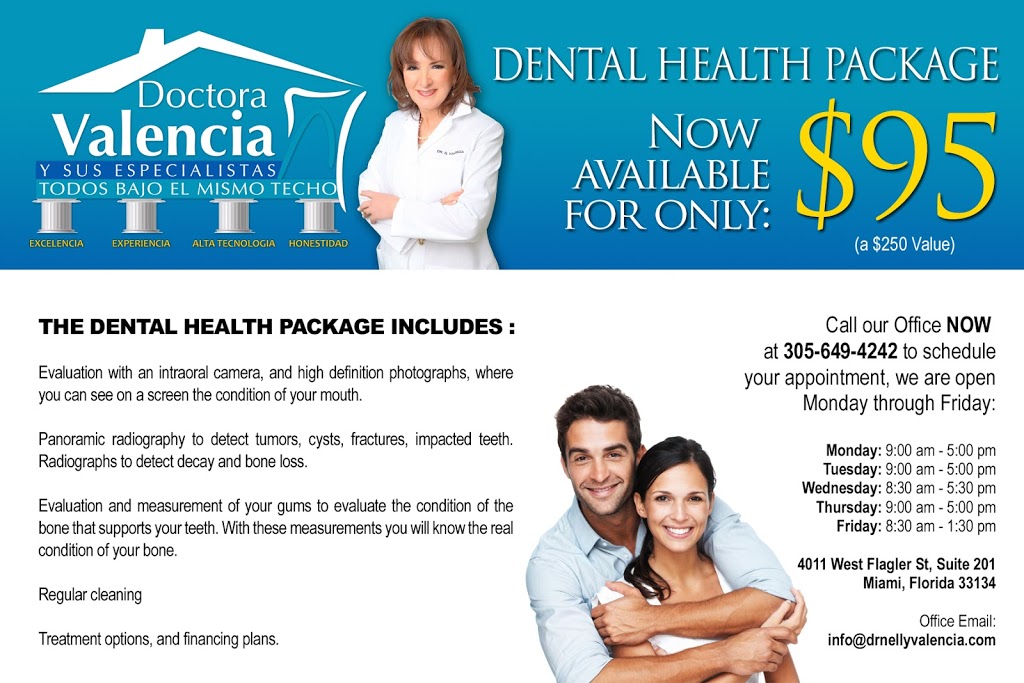 Nelly Valencia, DDS | 4011 W Flagler St Suite #201, Coral Gables, FL 33134, USA | Phone: (305) 649-4242