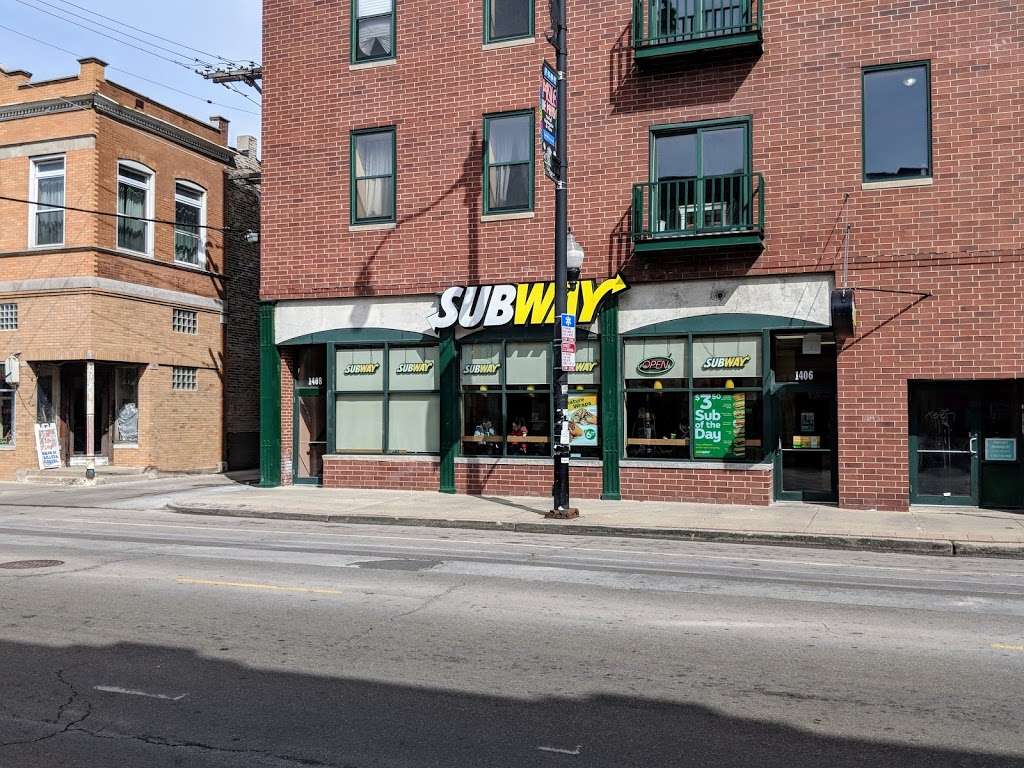 Subway Restaurants | 1406 W 18th St, Chicago, IL 60608, USA | Phone: (312) 733-9221