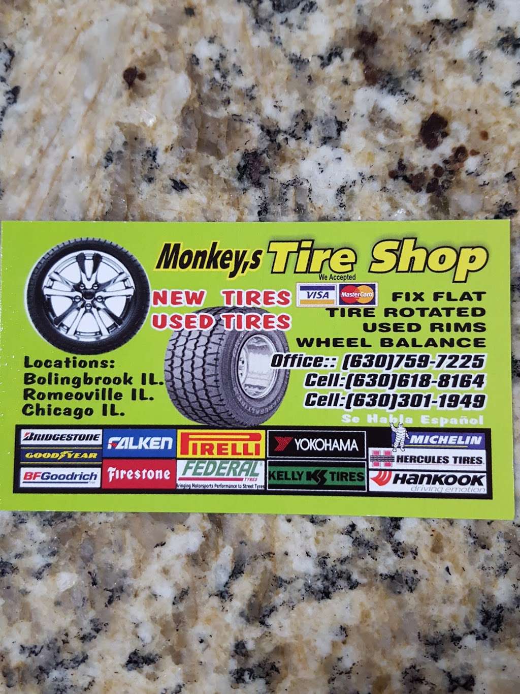 Monkeys Tire Shop | 1277 Naperville Dr, Romeoville, IL 60446, USA | Phone: (630) 759-7225