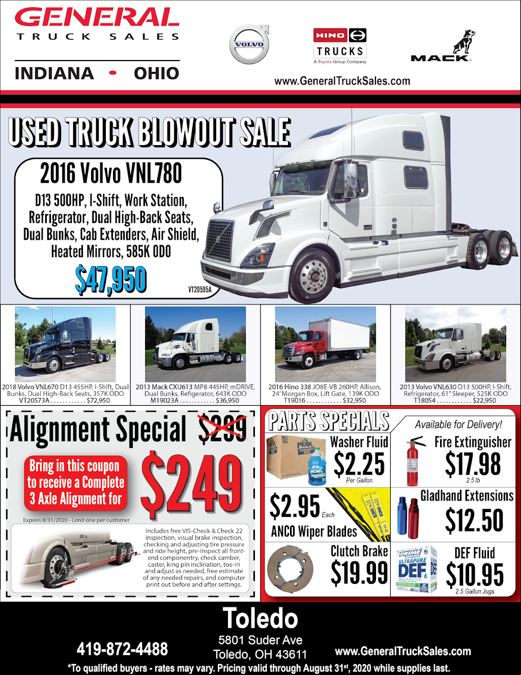 General Truck Sales | 5801 Suder Ave, Toledo, OH 43611, USA | Phone: (419) 872-4488