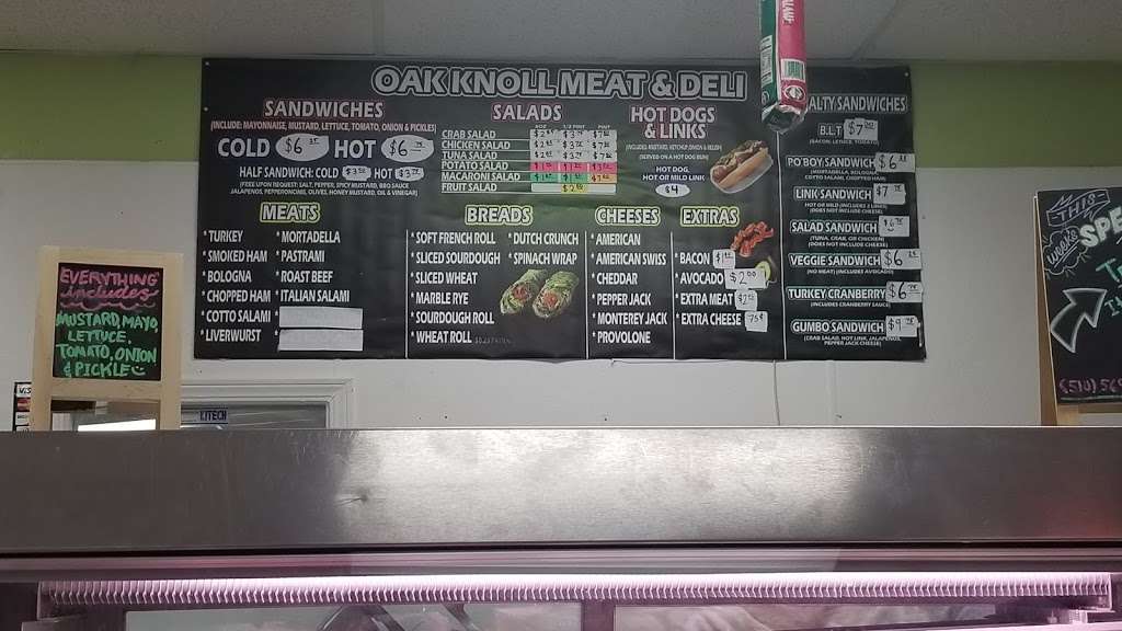 Oak Knoll Meat & Deli | 4400 Keller Ave #100, Oakland, CA 94605, USA | Phone: (510) 569-5141