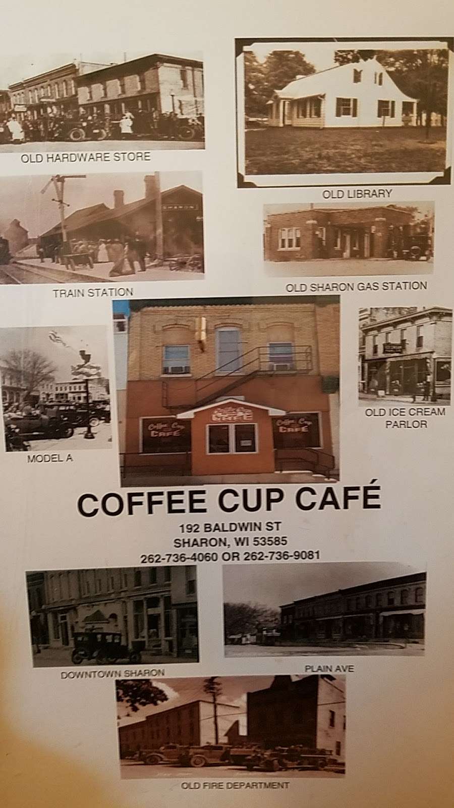 Coffee Cup Cafe | 192 Baldwin St, Sharon, WI 53585, USA | Phone: (262) 736-4060