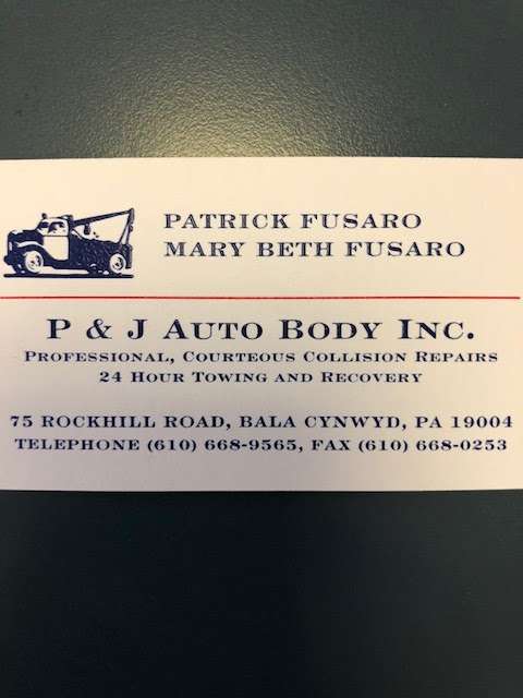 P & J Auto Body, Inc. | 75 Rock Hill Rd, Bala Cynwyd, PA 19004, USA | Phone: (610) 668-9565