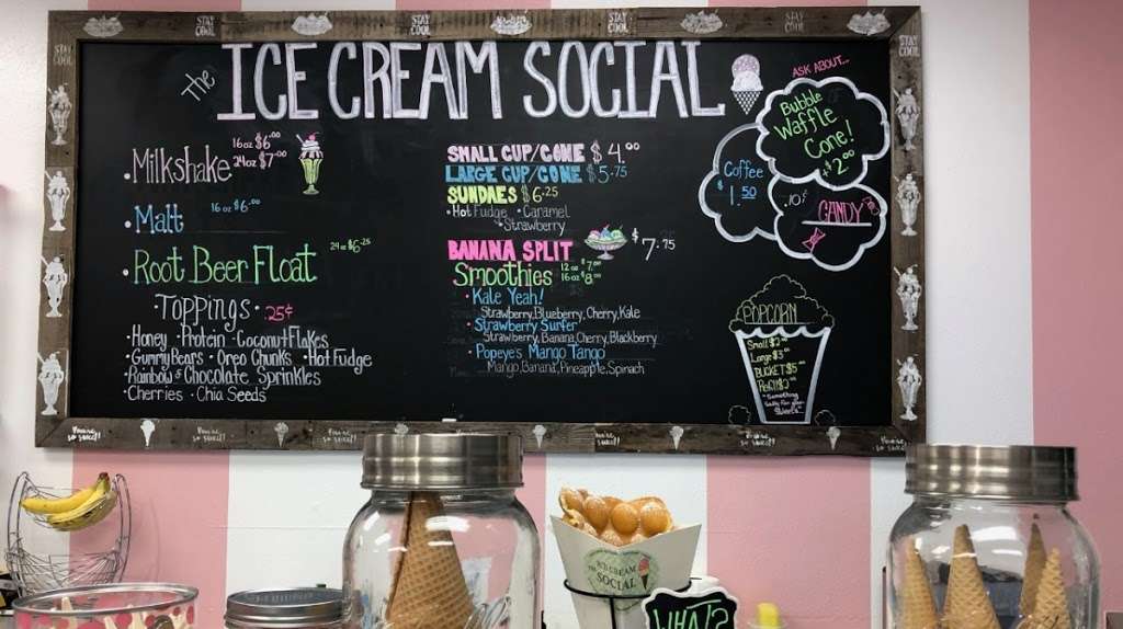The Ice Cream Social | 3174 S Atlantic Ave Unit C, Daytona Beach Shores, FL 32118, USA | Phone: (386) 238-9537