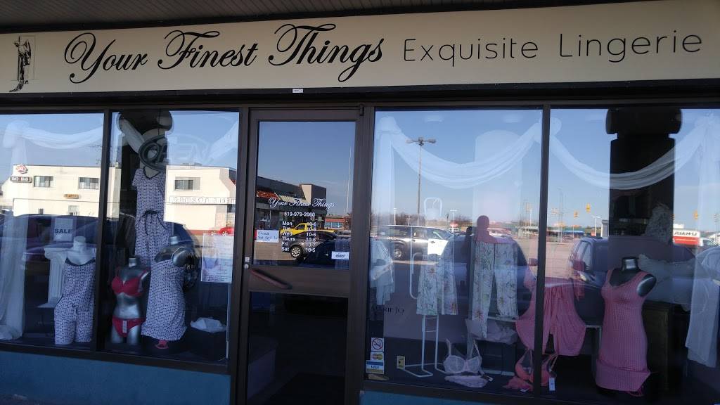 Your Finest Things Lingerie | 482 Allison Crescent, Windsor, ON N8N 4Y1, Canada | Phone: (519) 979-2060