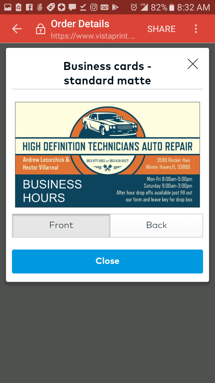 High Definition Technicians auto repair | 3599 Recker Hwy, Winter Haven, FL 33880, USA | Phone: (863) 877-5601