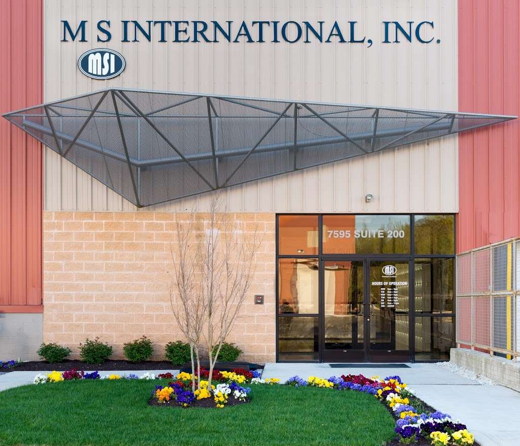 M S International, Inc. | 7595 Montevideo Rd #200, Jessup, MD 20794, USA | Phone: (410) 799-9631