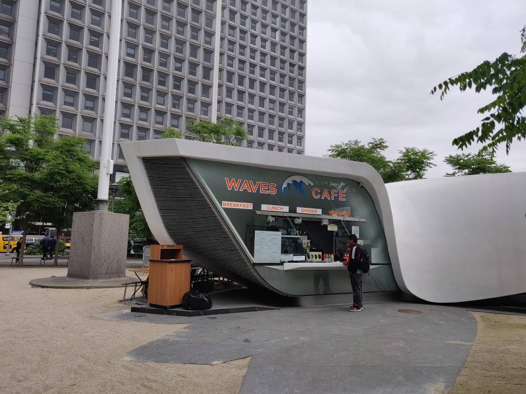 Waves Cafe | Photo 3 of 10 | Address: New Amsterdam Pavilion Battery Park, Peter Minuit Plaza, New York, NY 10004, USA | Phone: (646) 822-3236