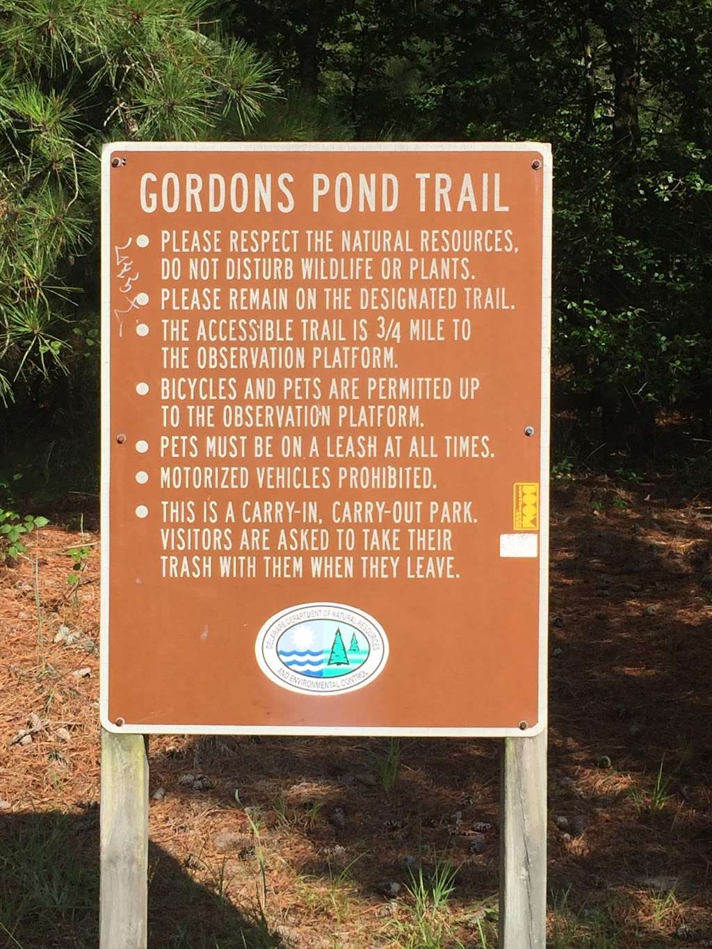 Gordons Pond Trailhead | 95-99 Ocean Dr, Lewes, DE 19958, USA | Phone: (302) 645-8983