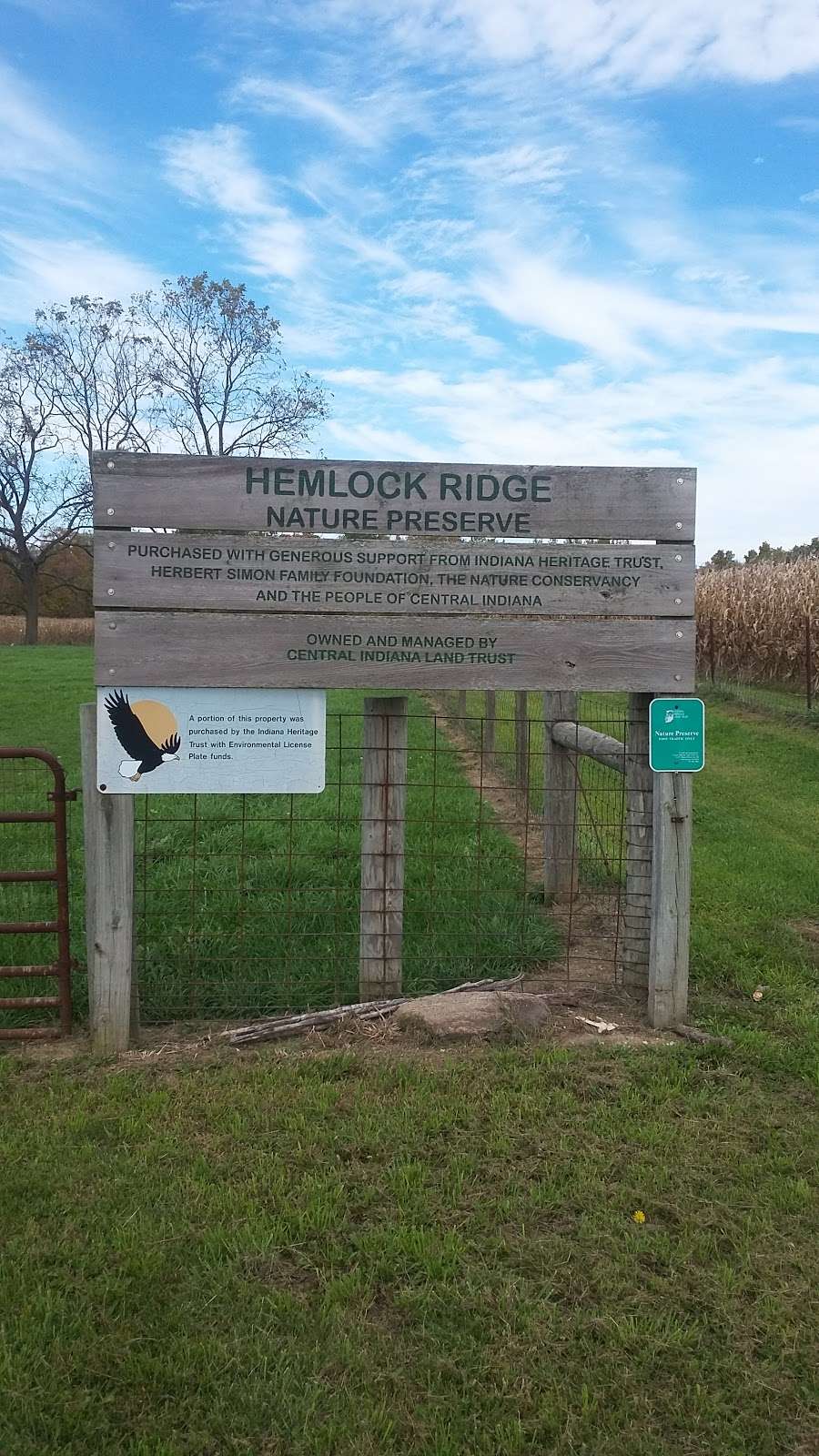 Hemlock Ridge Nature Preserve | 7201 E County Rd 1100 N, Roachdale, IN 46172, USA