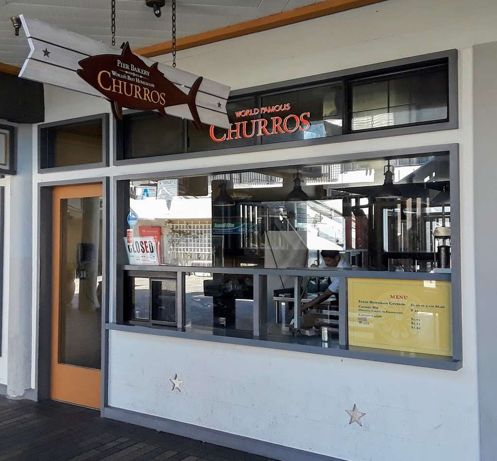 Churros Pier Bakery | 100 Fishermans Wharf # 100M, Redondo Beach, CA 90277, USA | Phone: (310) 376-9582
