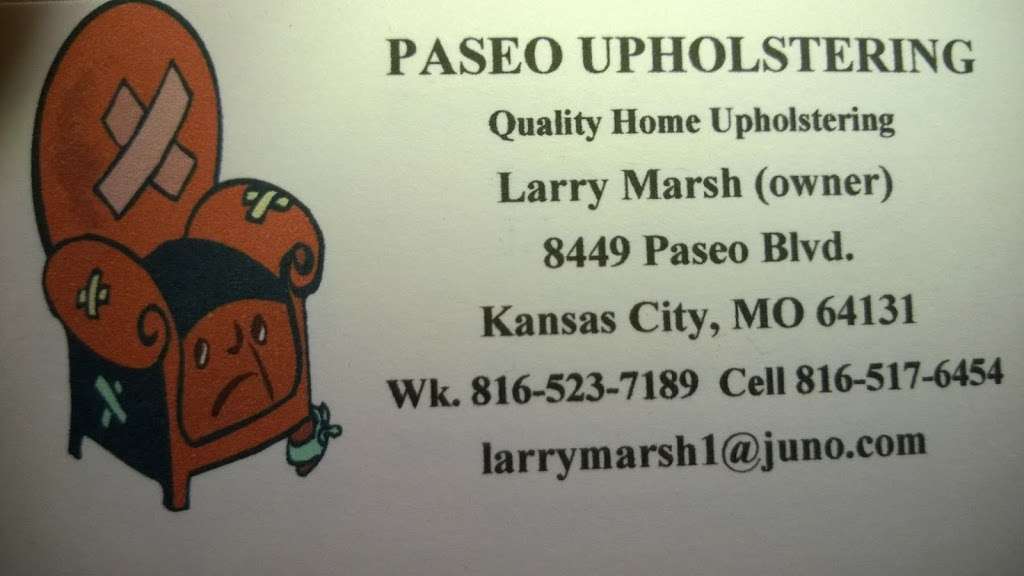 Paseo Upholstering Co | 2674, 8449 The Paseo, Kansas City, MO 64131, USA | Phone: (816) 523-7189