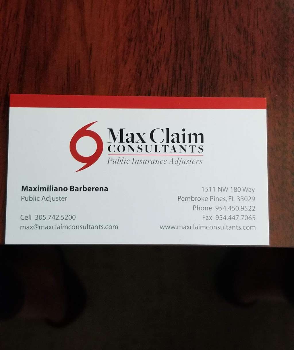 Max Claim Consultants | 1511 NW 180th Way, Pembroke Pines, FL 33029, USA | Phone: (305) 742-5200
