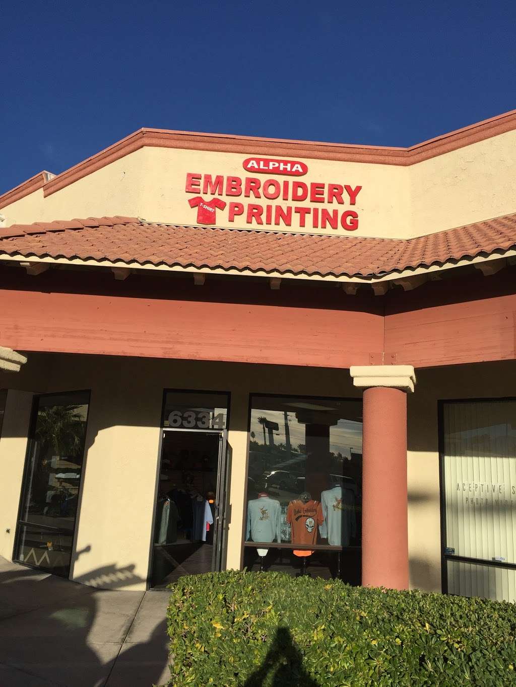 Alpha Embroidery | 6334 W Sahara Ave, Las Vegas, NV 89146 | Phone: (702) 889-9111