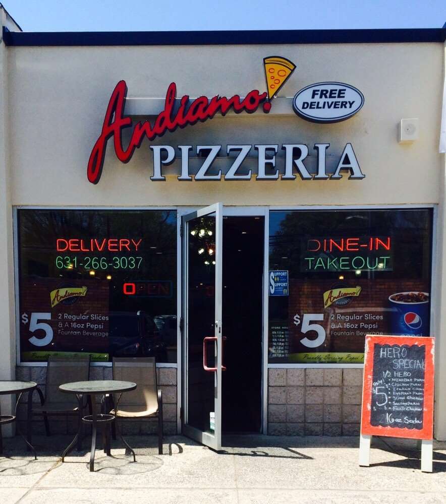 Andiamo Pizzeria | 400 Larkfield Rd, East Northport, NY 11731 | Phone: (631) 266-3037