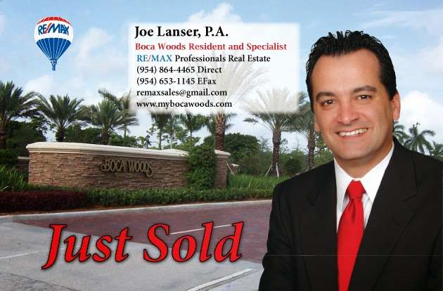 Joe Lanser, P.A. RE/MAX COMPLETE SOLUTIONS | 11007 Boca Woods Ln, Boca Raton, FL 33428 | Phone: (954) 864-4465