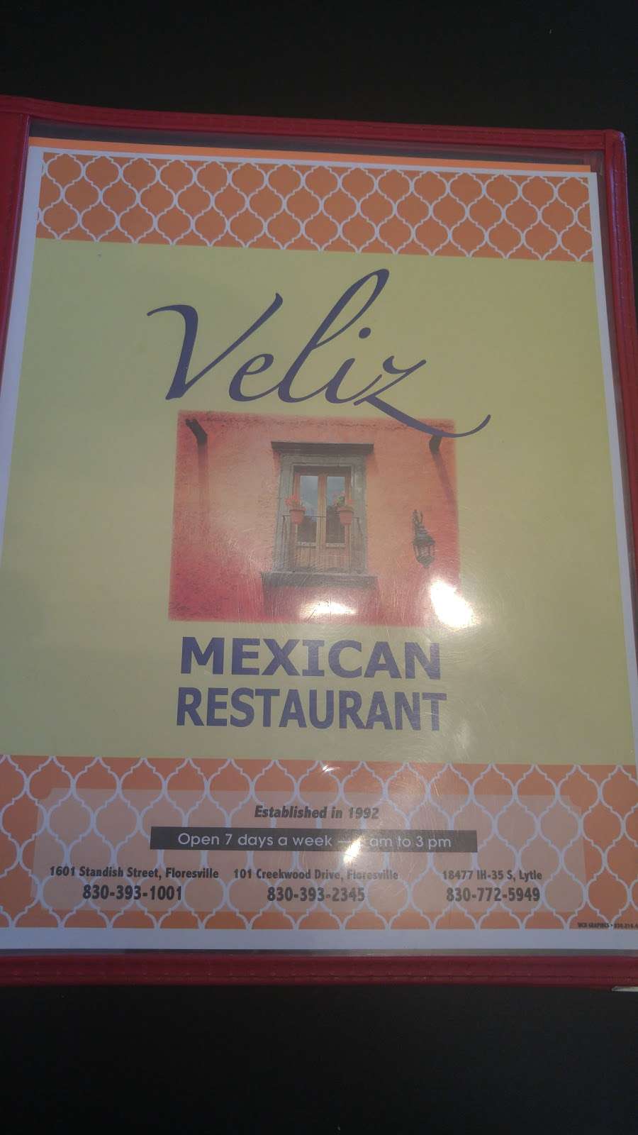 Veliz Mexican Restaurant | 101 Creekwood Dr, Floresville, TX 78114, USA | Phone: (830) 393-2345