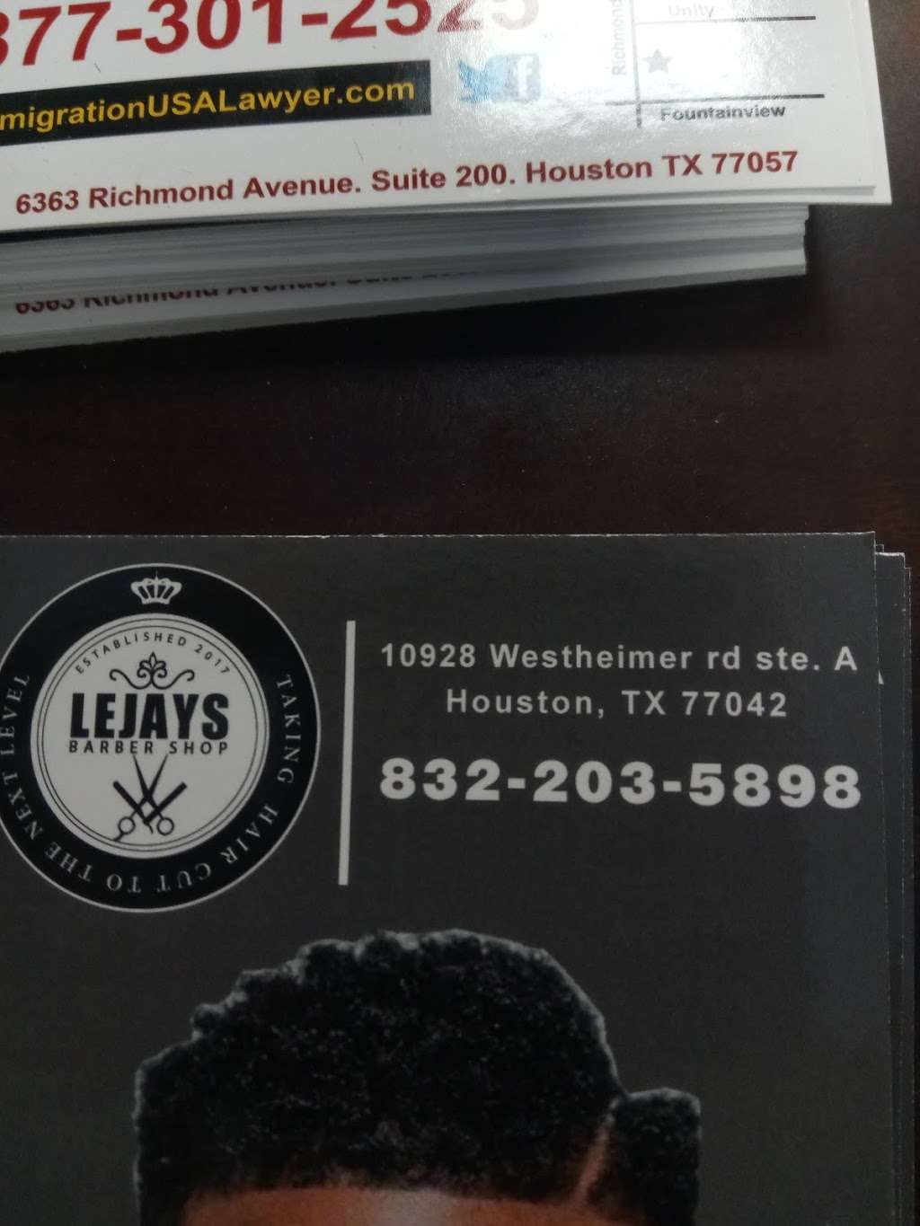 Lejays barber shop | 10928 Westheimer Rd suite a, Houston, TX 77042 | Phone: (832) 203-5898