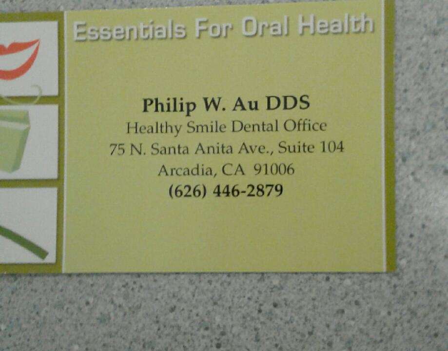 Healthy Smile Dental Office | 75 N Santa Anita Ave #104, Arcadia, CA 91006, USA | Phone: (626) 446-2879