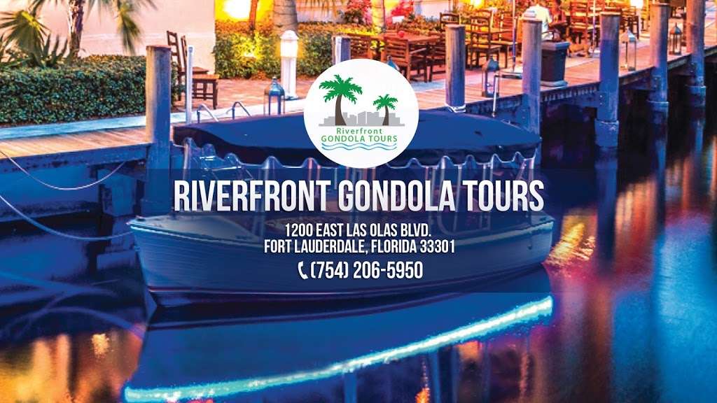 Riverfront Gondola Tours | 1200 E Las Olas Blvd, Fort Lauderdale, FL 33301, USA | Phone: (954) 616-7699