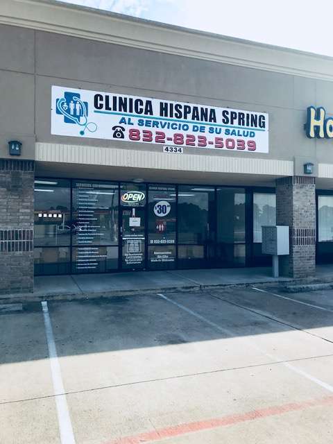 Clinica Hispana Spring | 4334 Farm to Market 2920, Spring, TX 77388, USA | Phone: (832) 823-5039