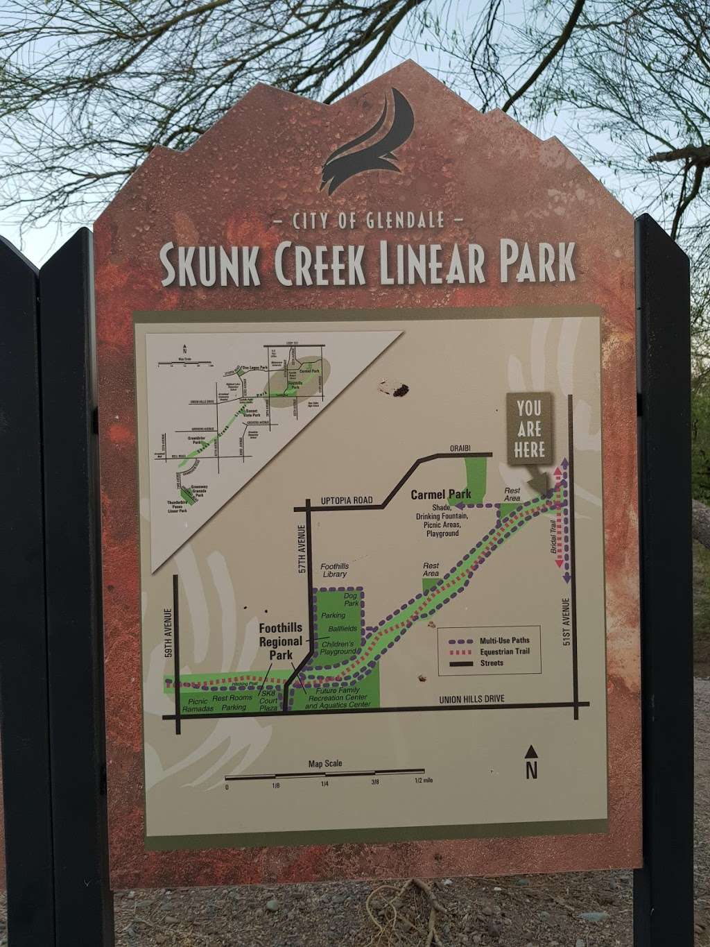Skunk Creek Linear Park | 5700 W Union Hills Dr, Glendale, AZ 85308, USA | Phone: (623) 930-2691