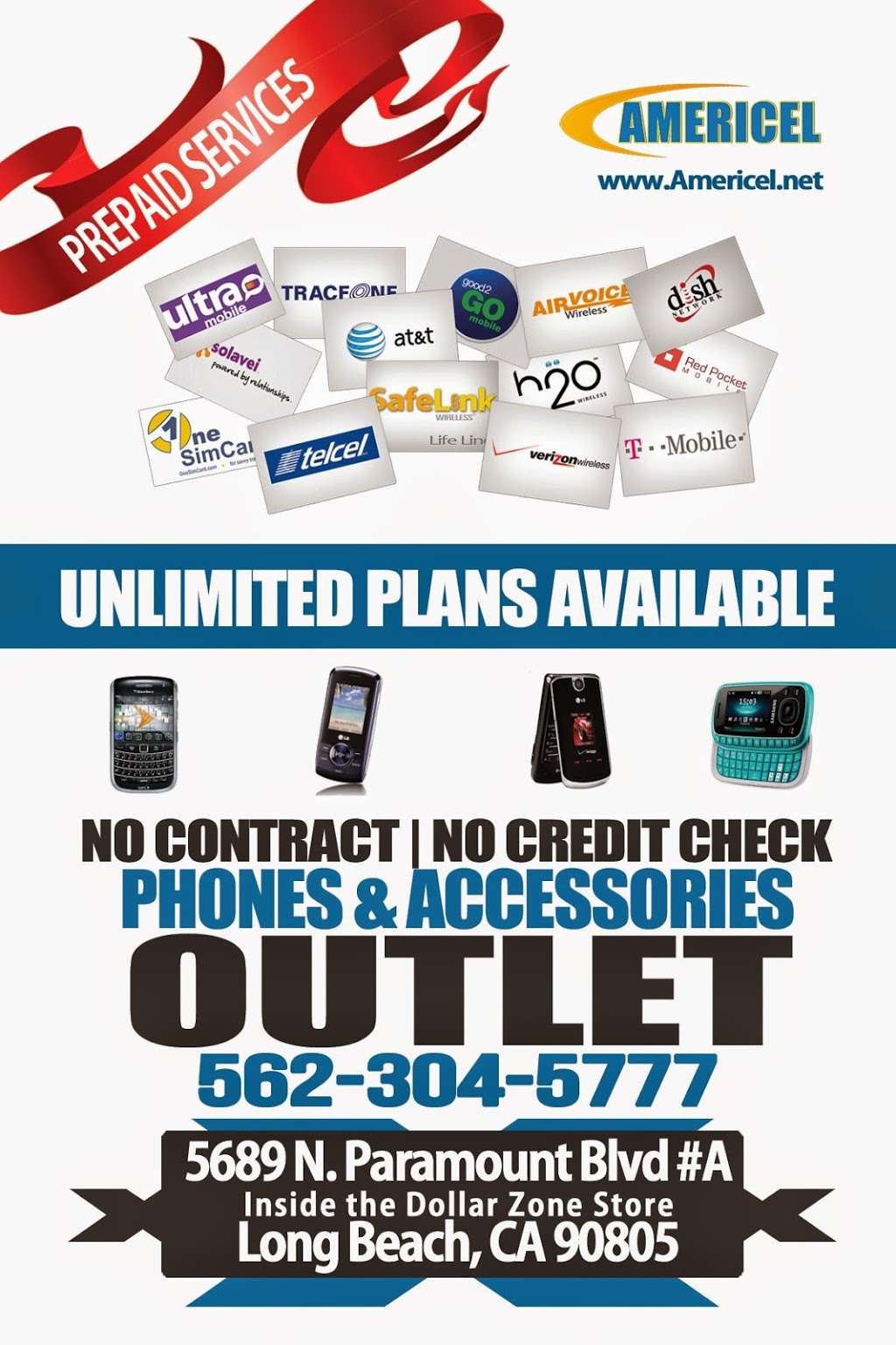 Americel | 5689 Paramount Blvd, Long Beach, CA 90805 | Phone: (562) 304-5777