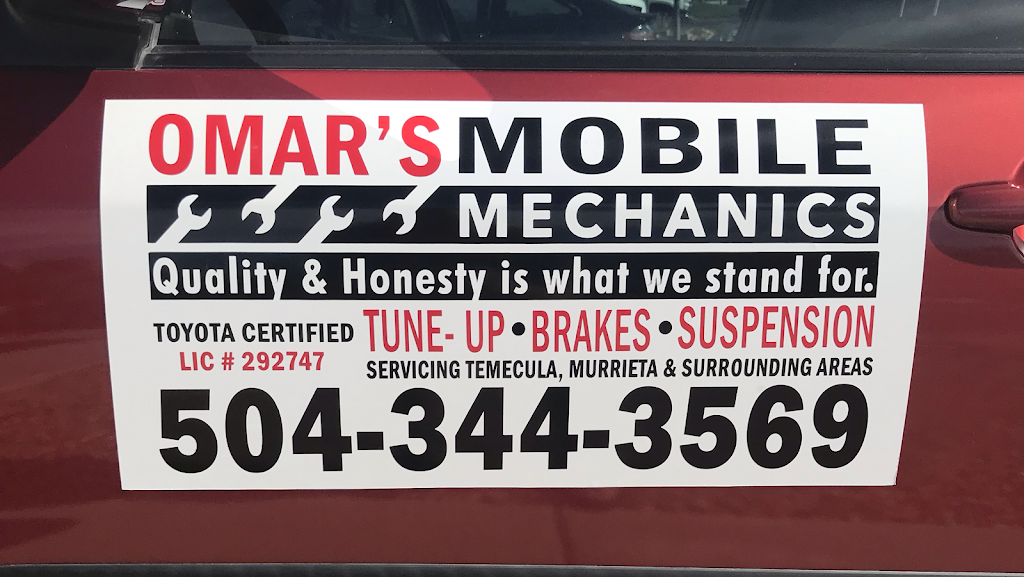 Omar Mobile Mechanic | 30794 Highland Vista Cir, Temecula, CA 92591, USA | Phone: (504) 344-3569