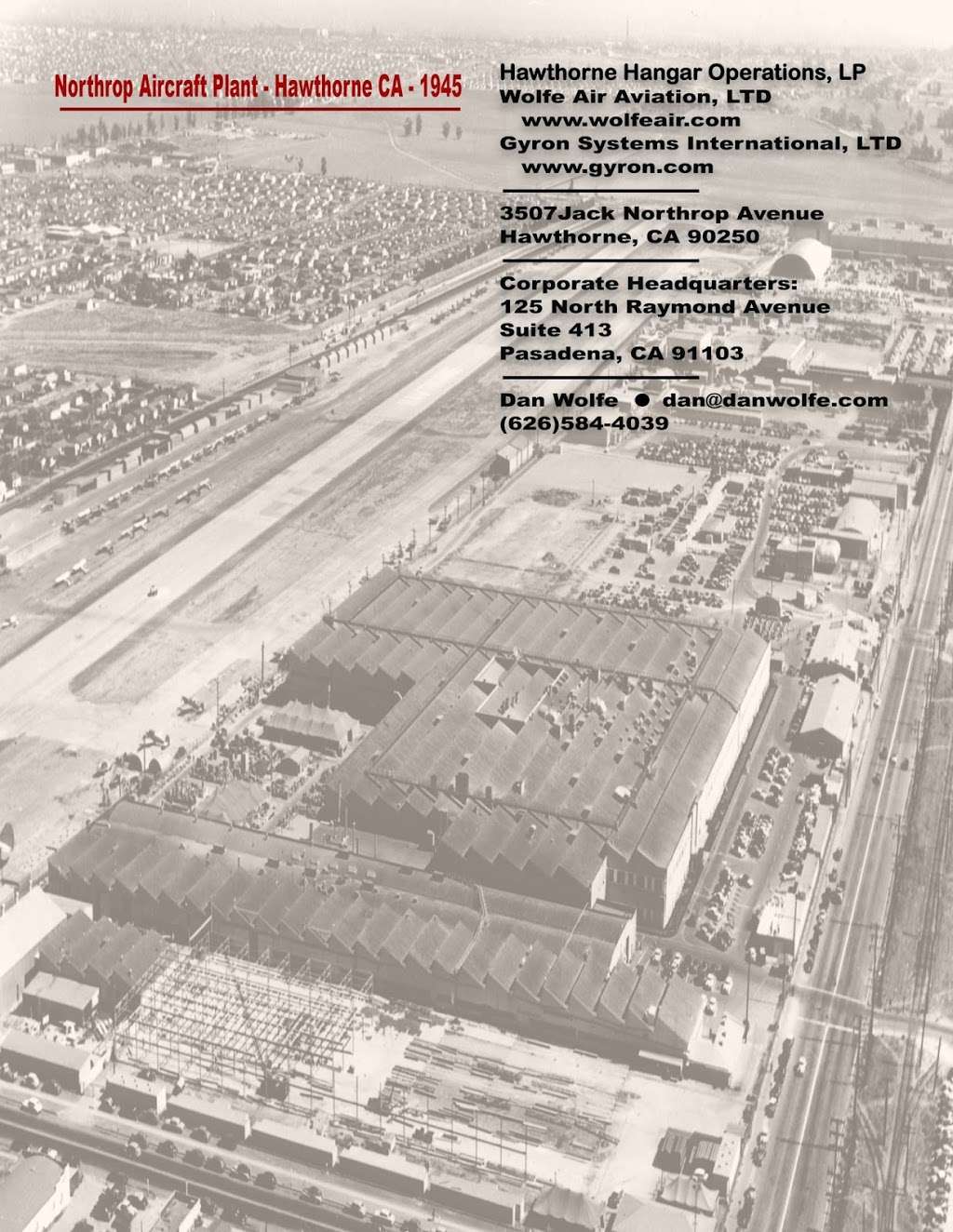 Hawthorne Hangar Operations@Wolfe Air Hangar | 3507 Jack Northrop Ave, Hawthorne, CA 90250, USA | Phone: (310) 644-0400