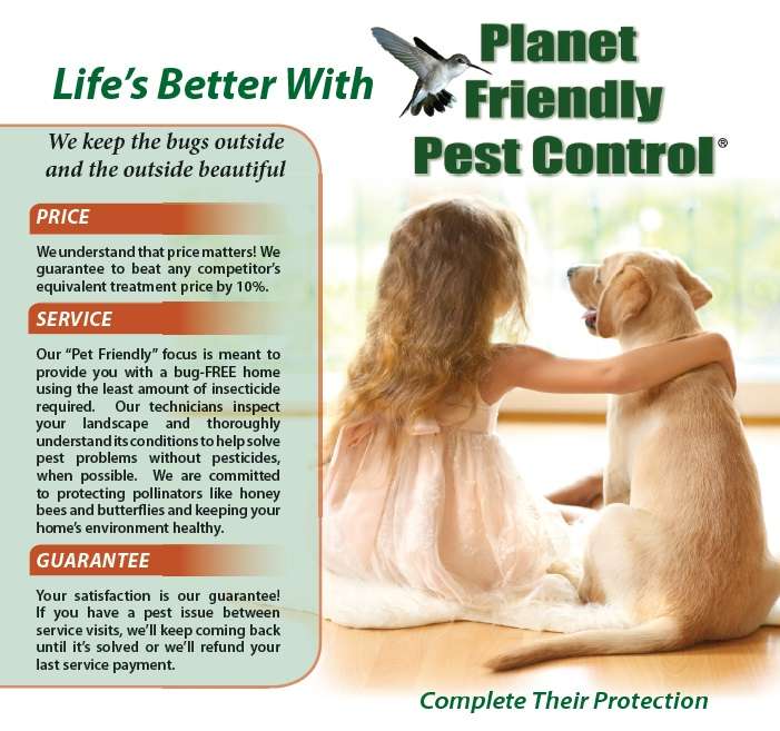 Planet Friendly Pest Control | 1805 Mikes Way, Owings, MD 20736, USA | Phone: (800) 990-0335