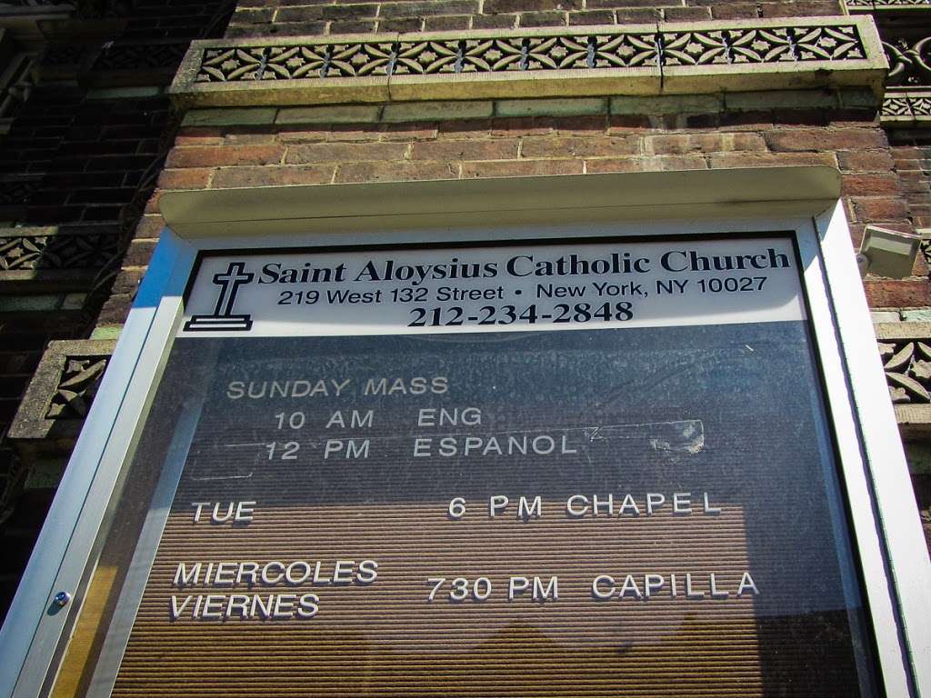 St. Aloysius Church | 219 W 132nd St, New York, NY 10027, USA | Phone: (917) 261-6507