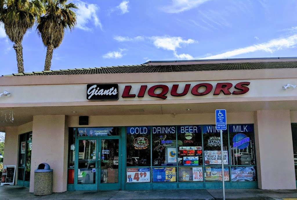Giants Liquor & Services | 235 E Middlefield Rd #1, Mountain View, CA 94043, USA | Phone: (650) 625-1531