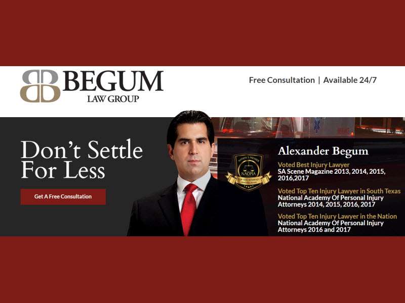 Begum Law Group | 5826 W, I-10 Ste 102, San Antonio, TX 78201, USA | Phone: (210) 944-4341