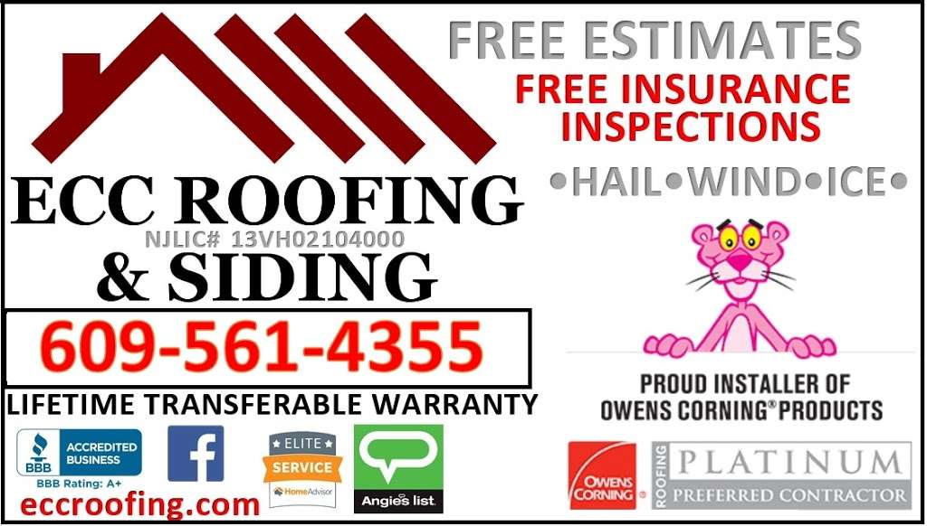 ECC Roofing & Siding | 142 South Route 73, Hammonton, NJ 08037, USA | Phone: (609) 561-4355