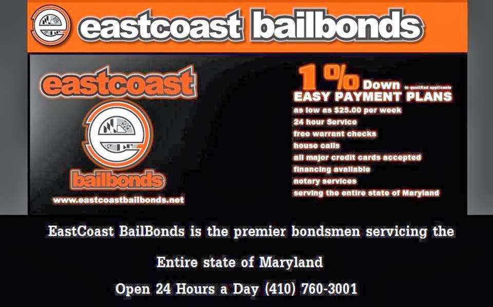 East Coast Bail Bonds | 205 Eastern Blvd, Essex, MD 21221, USA | Phone: (410) 574-1111