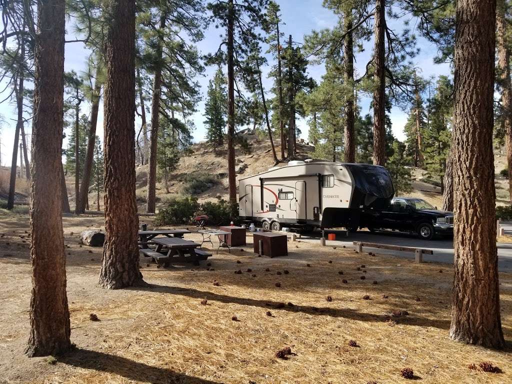 Hanna Flat Campground | 38198 Rim of the World Dr, Fawnskin, CA 92333, USA | Phone: (877) 444-6777