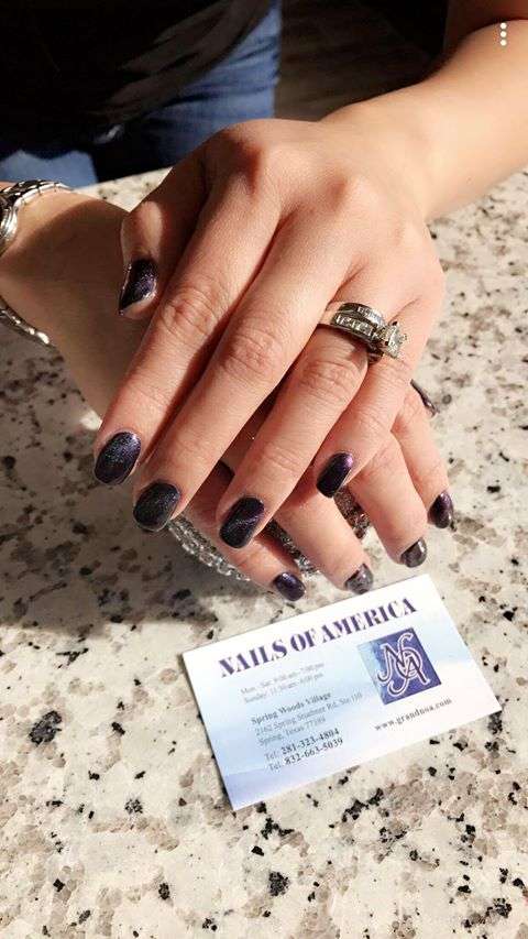 Nails of America Spring | 2162 Spring Stuebner Rd, Spring, TX 77389, USA | Phone: (281) 323-4804