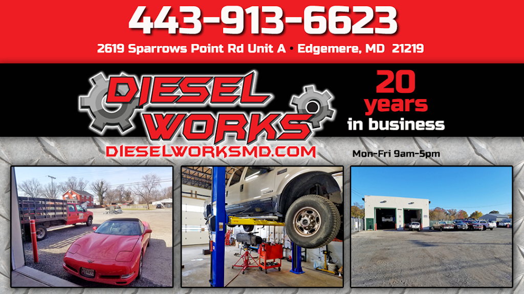 Diesel Works | 2619 Sparrows Point Rd Unit A, Edgemere, MD 21219, USA | Phone: (443) 913-6623