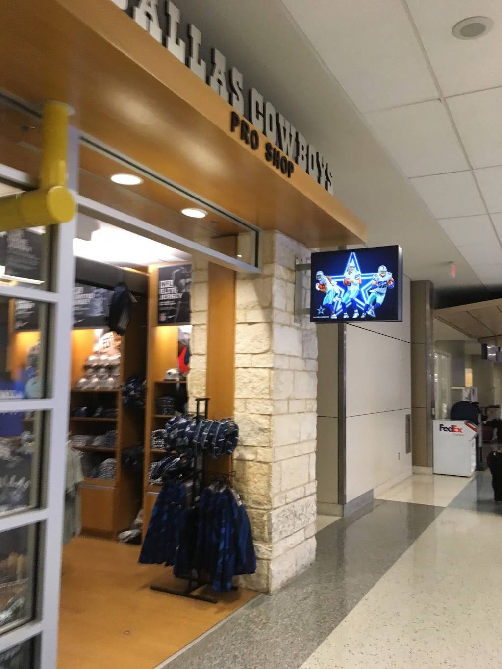 Dallas Cowboys Pro Shop | DFW International Airport (DFW), Terminal D, N Service Rd, Dallas, TX 75261, USA | Phone: (972) 973-4405